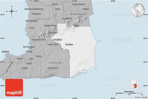 Gray Map Of Narivamayaro