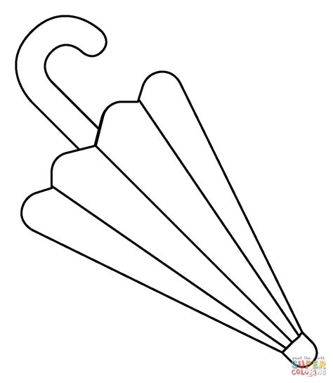 Closed Umbrella Emoji Coloring Page Free Printable Coloring Pages