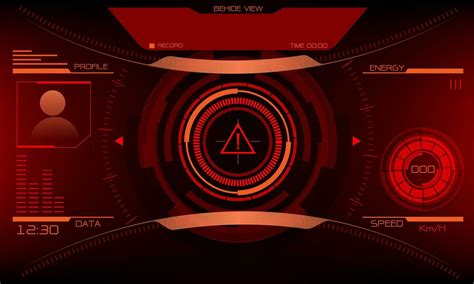 Hud Sci Fi Interface Screen Danger Warning View Design Virtual Reality