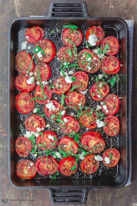 Quick Oven Roasted Tomatoes The Mediterranean Dish