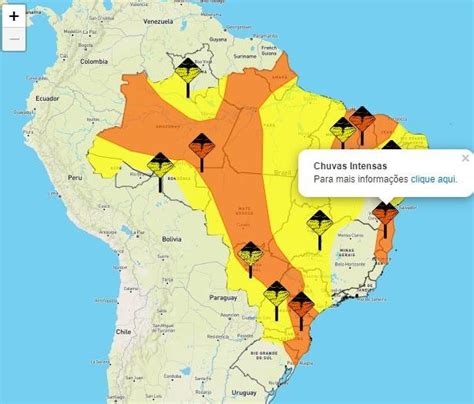 INMET COLOCA SUL E EXTREMO SUL DA BAHIA SOB ALERTA DE CHUVAS INTENSAS