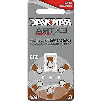 Rayovac Type 312 Hearing Aid Batteries, 24-Pack