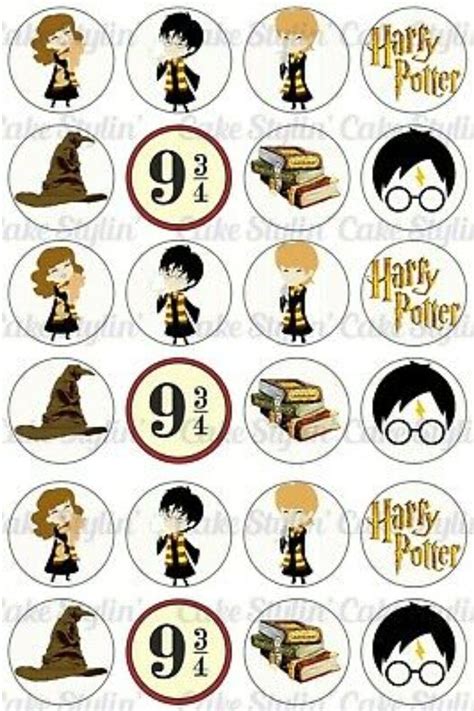 Harry Potter Cupcake Toppers