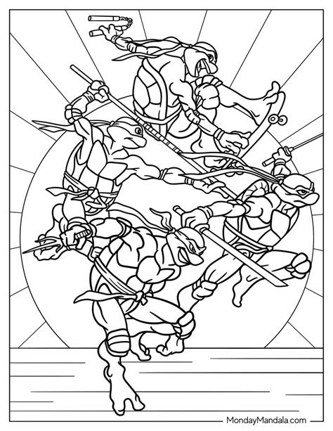 Free Michelangelo Coloring Pages