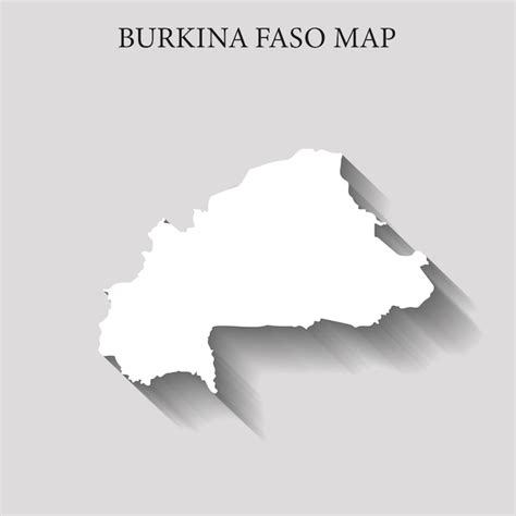 Premium Vector Simple And Minimalist Region Map Of Burkina Faso