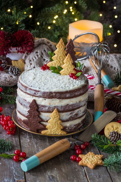 Torta Di Natale Vegan Naked Cake Deliziosa Scenografica E Semplice