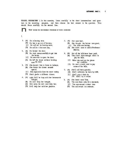 TOEFL ITP Listening Practice New PDFCOFFEE