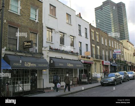 Indian vegetarian restaurant Diwana on Drummond Street London Stock Photo - Alamy