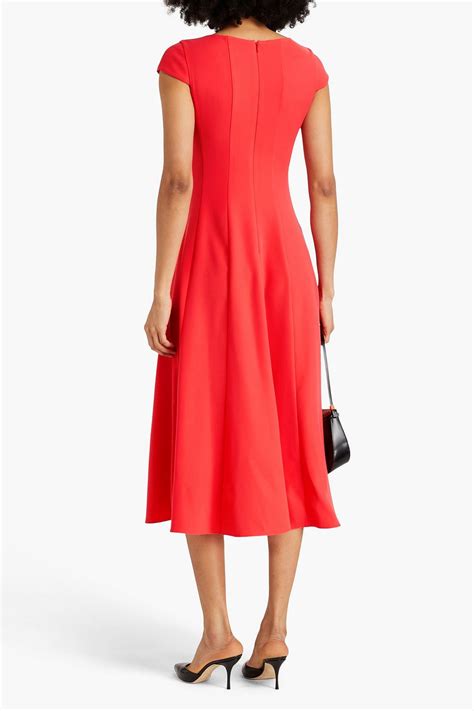 Emporio Armani Flared Crepe Midi Dress The Outnet