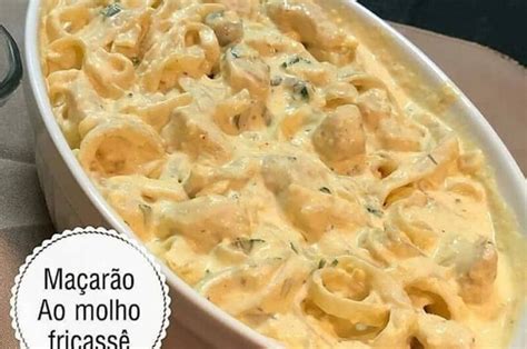 Macarr O Frango Molho Fricass Receitinhas De M E