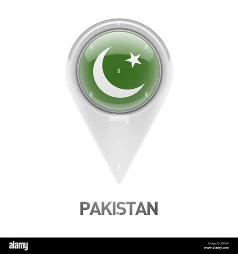 Pakistan Flag isolated on white background Stock Photo - Alamy