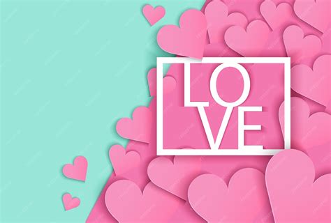 premium vector love card design background