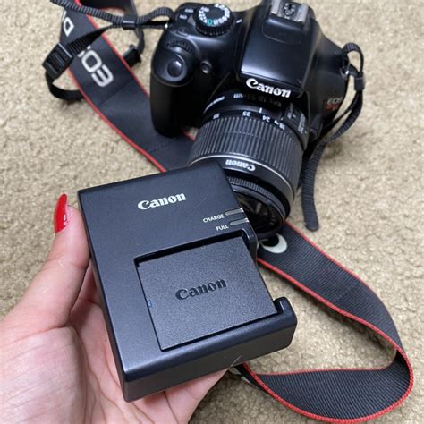 Canon EOS Rebel T3 DSLR Camera w Canon 18-55MM IS II... - Depop