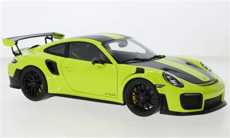 Miniature Porsche Gt Rs Autoart Verte Voiture