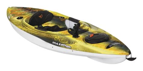 Pelican Maxim 100x Angler Fishing 1 Person Kayak Haloyellowwhite 10