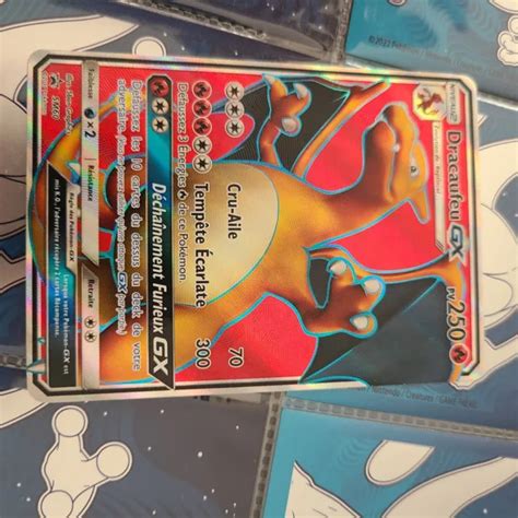 Carte Pokemon Dracaufeu Sm Gx Full Art Fa Soleil Et Lune Fr Jumbo Eur