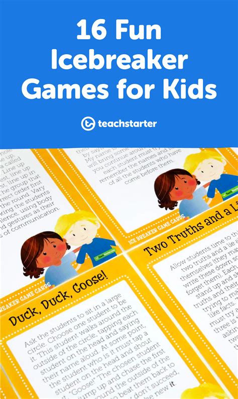 16 Fun "Getting To Know You" Icebreakers for Kids Perfect for School