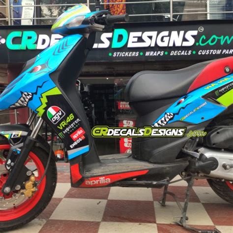 Aprilia Sr Full Body Wrap Custom Decals Stickers Race Kit