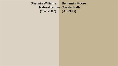 Sherwin Williams Natural Tan Sw 7567 Vs Benjamin Moore Coastal Path