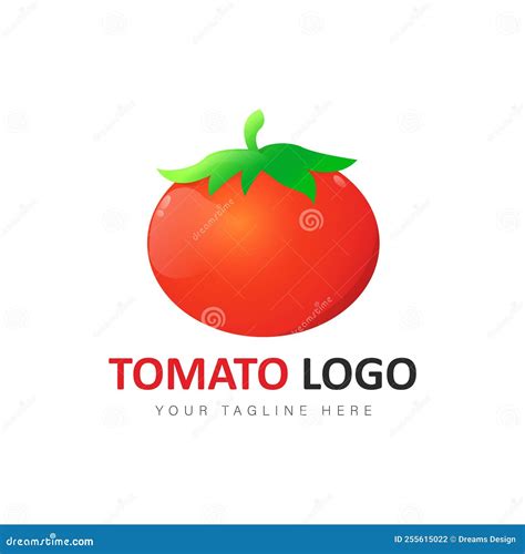 Tomato Logo Gradient Design Illustration Stock Vector Illustration Of