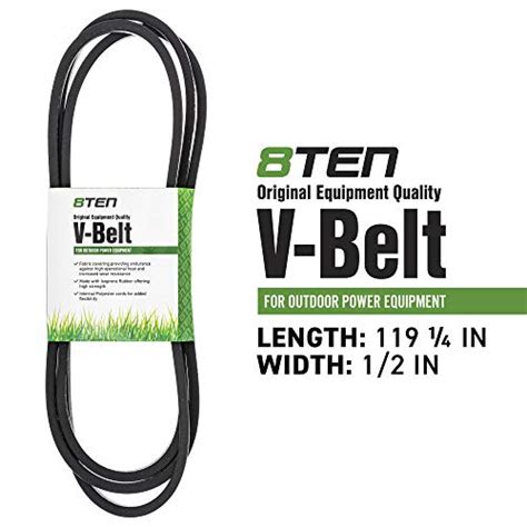 8ten Deck Belt For John Deere 42 Inch Mower Deck Z225 Z235 Eztrak Zero Turn Mower M154294