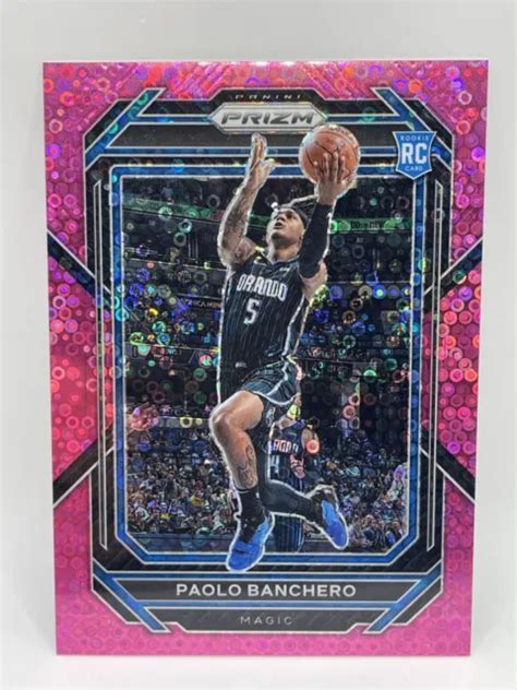 2022 23 PANINI PRIZM Fast Break Paolo Banchero Rose Disco Recrue Prizm