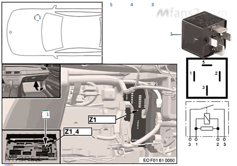 Relais Klemme 30B Z1 4 BMW 5 F10 M5 S63N Europa