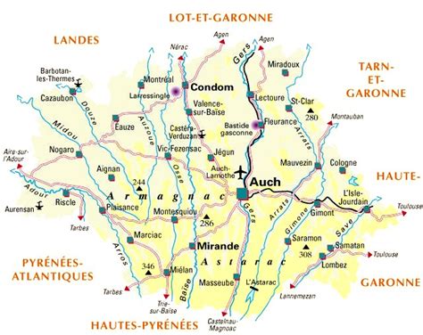 Carte Du D Partement Gers