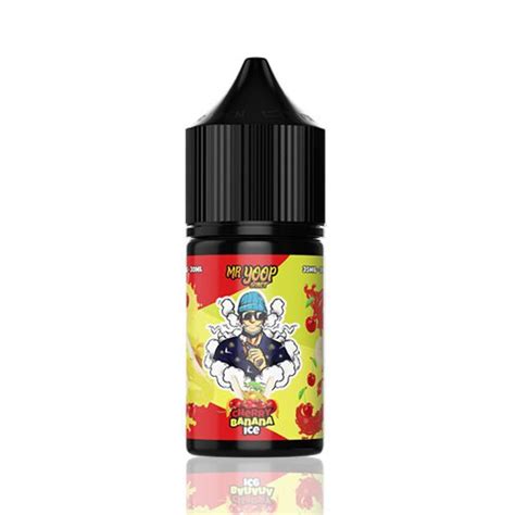 Líquido Mr Yoop Salt Cherry Banana Ice Fusion Fruit Cia do Vapor