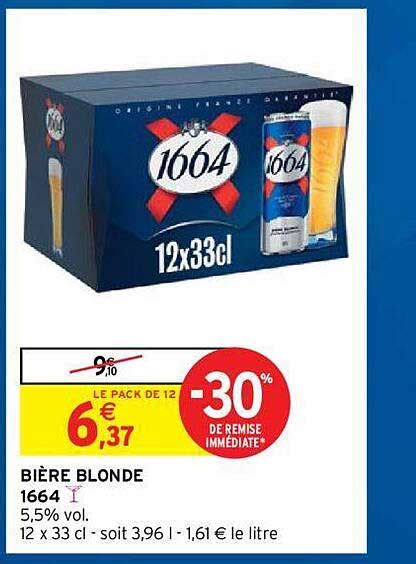Promo Bière Blonde chez Intermarché Hyper iCatalogue fr