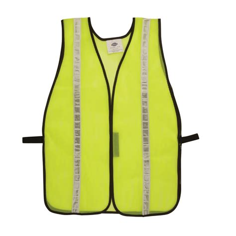 Lime High Visibility Safety Vest With Velcro Closure And 1 Reflective Tape