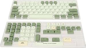 XDA Profile Keycaps 125 PBT Key Cap Cover Set Matcha Color 5 Sides