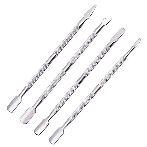 Pcs Set Nail Pusher Spoon Remover Stainless Steel Cuticle Manicure