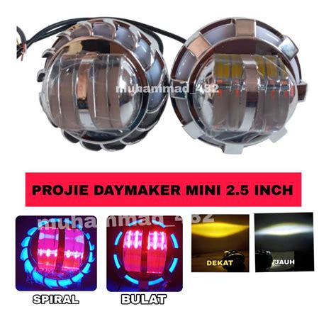 Jual Lampu LED Projie Daymaker Putih Kuning Lampu Daymaker Projie LED 2