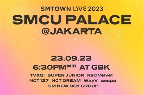 Harga Tiket Dan Seat Plan Konser Smtown Live Smcu Palace Di