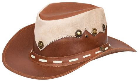 Australian Western Style Cowboy Outback Real Leather And Suede Aussie