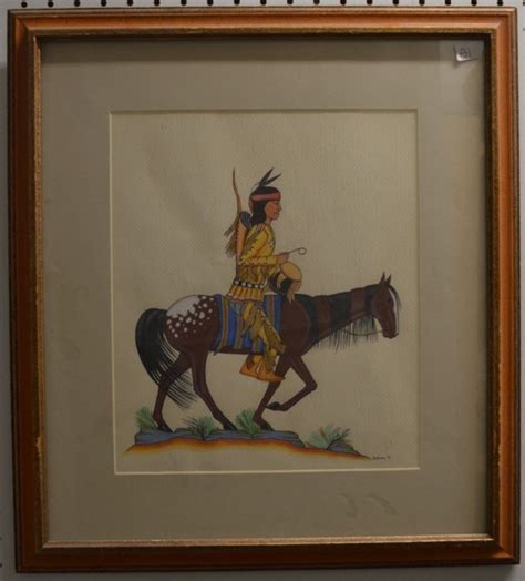 Mescalero Apache Indian Painting Ignatius Palmer