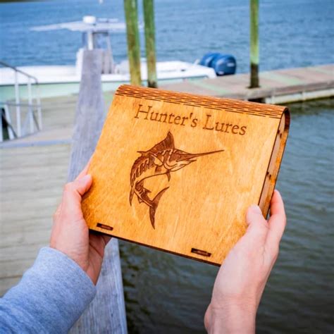 Personalized Mini Tackle Box Custom Jig Box Fishing Gear Etsy