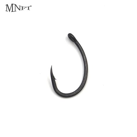 MNFT 30PCS #6 # 8 #10 Carp Fishing Hook Matt Black Teflon Coating Hooks ...