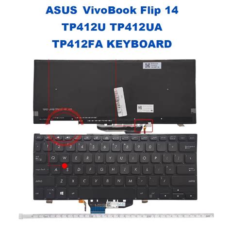 Asus Vivobook Flip 14 Tp412u Tp412ua Tp412fa Oem Laptop Keyboard Shopee Malaysia