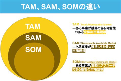 Tam、sam、somとは？意味や活用シーン、計算方法を具体例を交えて解説 コラム 東大ipc−東京大学協創プラットフォーム開発株式会社