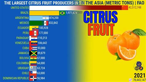 The Largest Citrus Fruit Producers In The World Europe Asia America