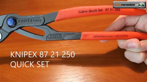 KNIPEX COBRA 87 01 250 VS 87 21 250 porównanie YouTube