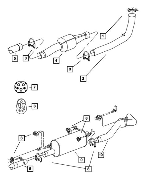 Exhaust System For 2004 Dodge Ram 3500 Mopar Online Parts