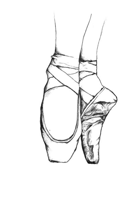 Practicing With Ballerina Shoes Coloring Pages