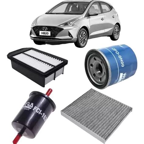 Kit Filtros Revisão Hyundai Hb20 1 0 Tgdi 12v Flex 2019