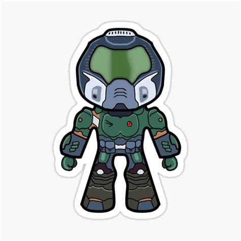 Doom Guy Stickers Redbubble