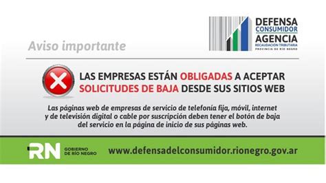 Las empresas están obligadas a aceptar solicitudes de baja desde sitios web