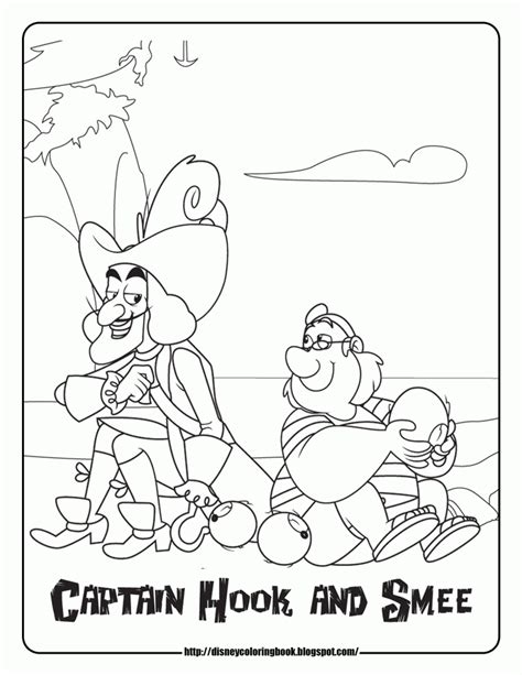 Captain Hook Coloring Pages Coloring Home