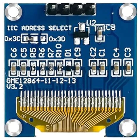 Mini OLED Display Yellow Blue 0 96 Inch 128x64 I2C OTRONIC